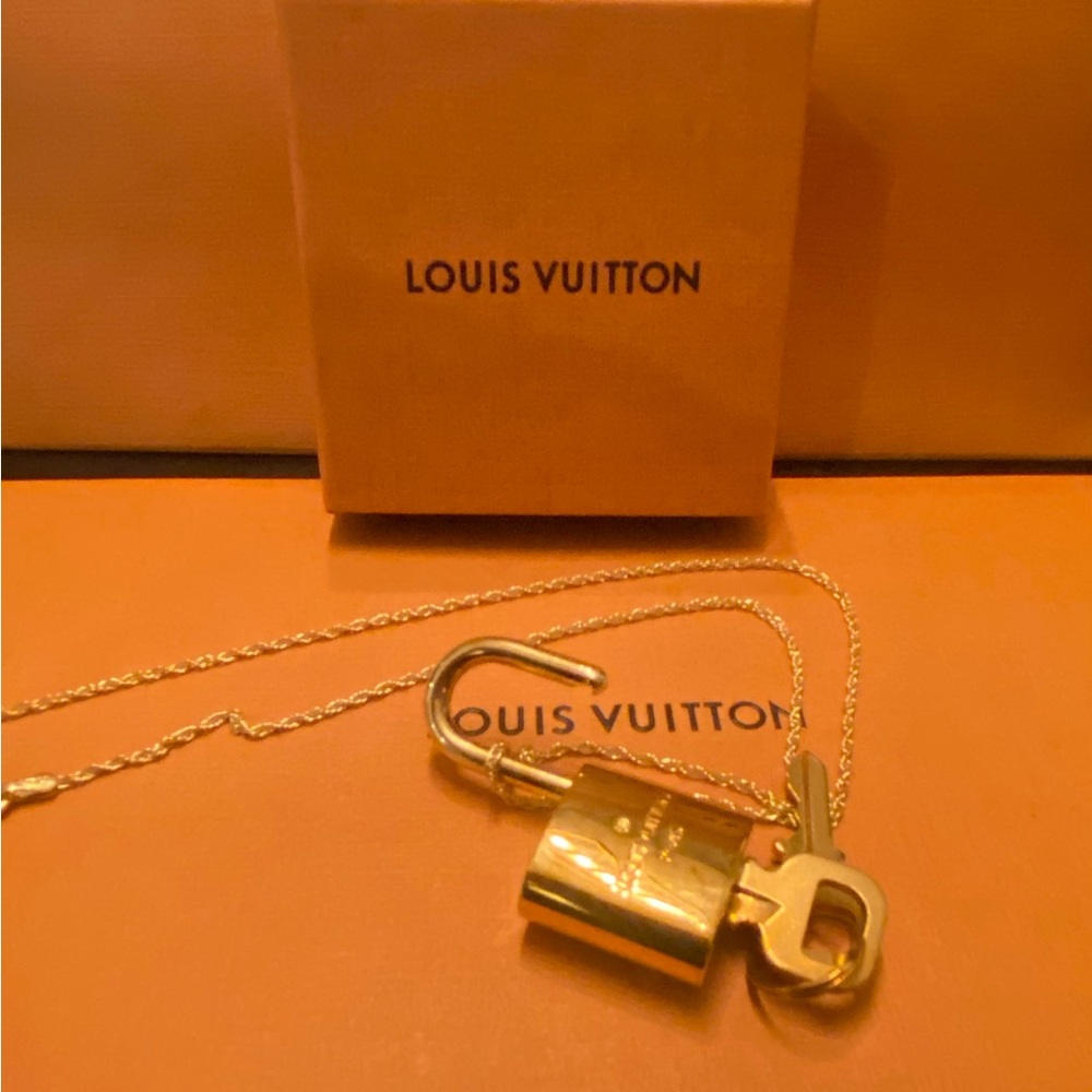 Louis Vuitton New, lock and key necklace. Hard to find! Authentic. - Picture 2 of 12